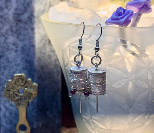 Boucles d’oreilles Rouleau de prière