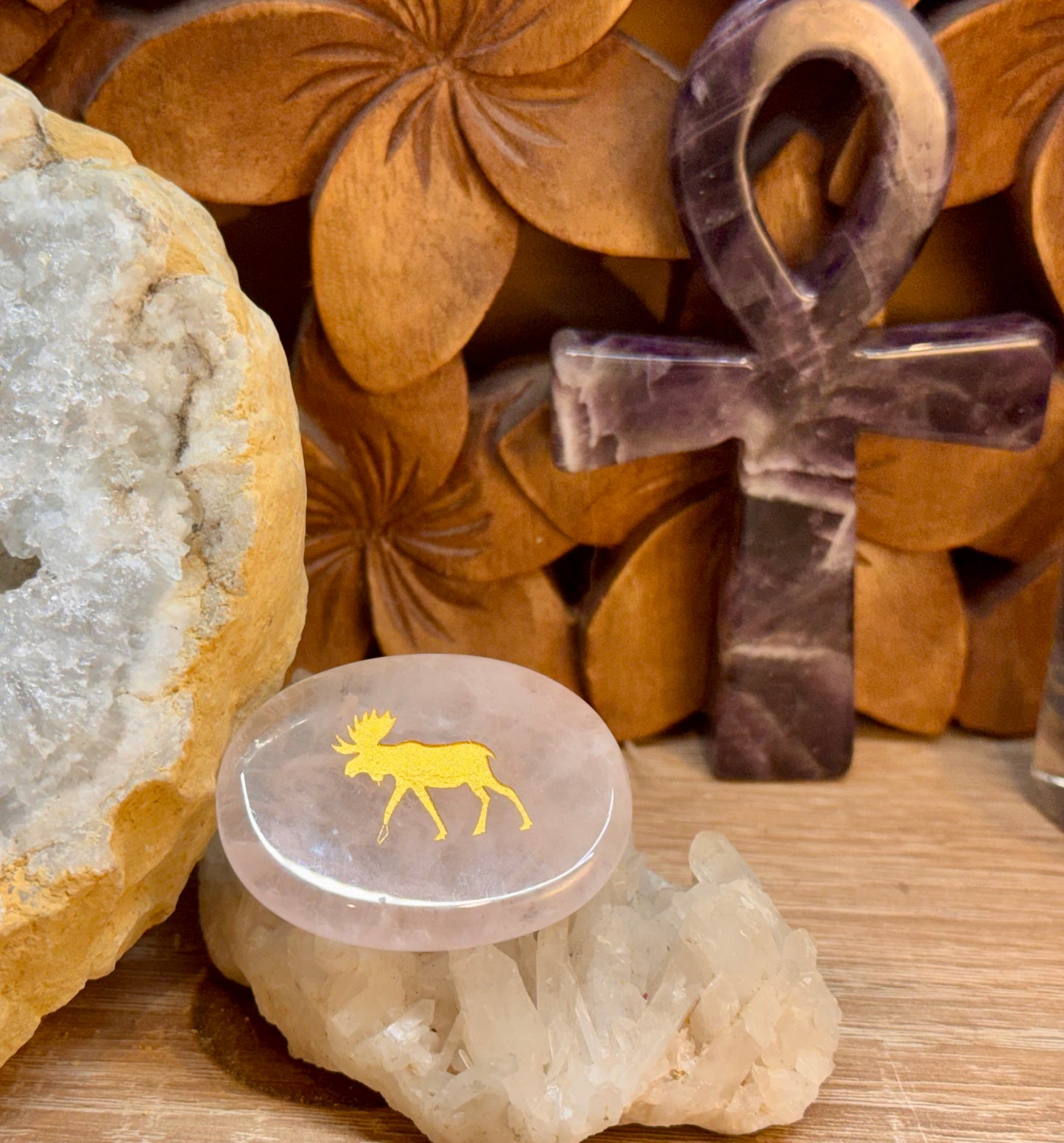 Galets gravés avec animaux