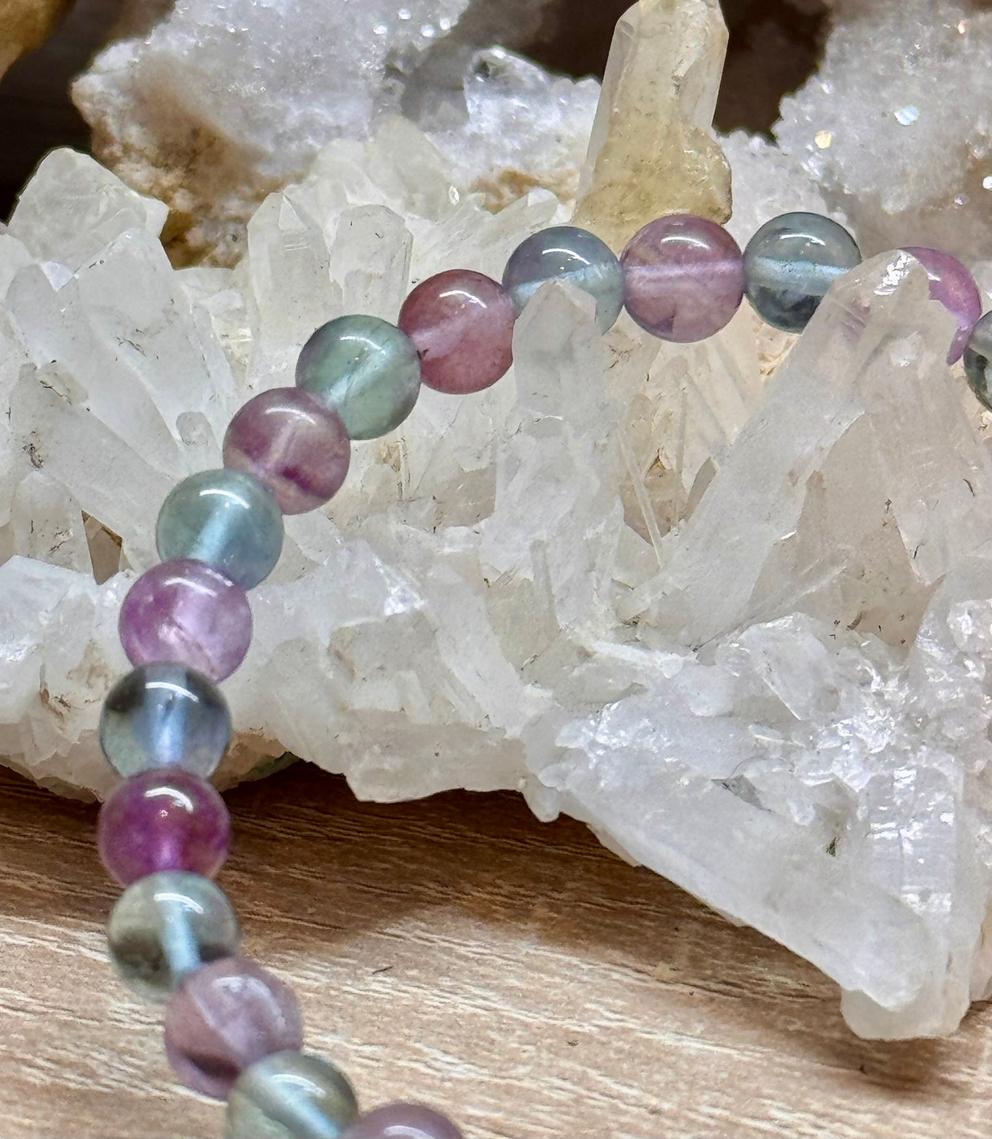 Bracelet de fluorine "Concentration et Liberté"