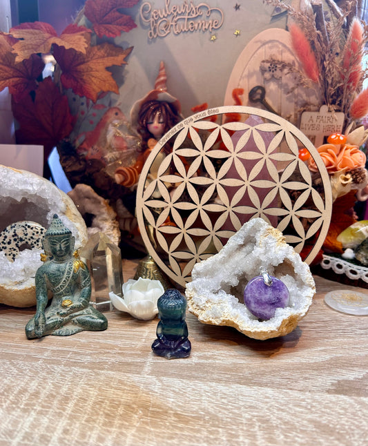 Pendentif de lépidolite