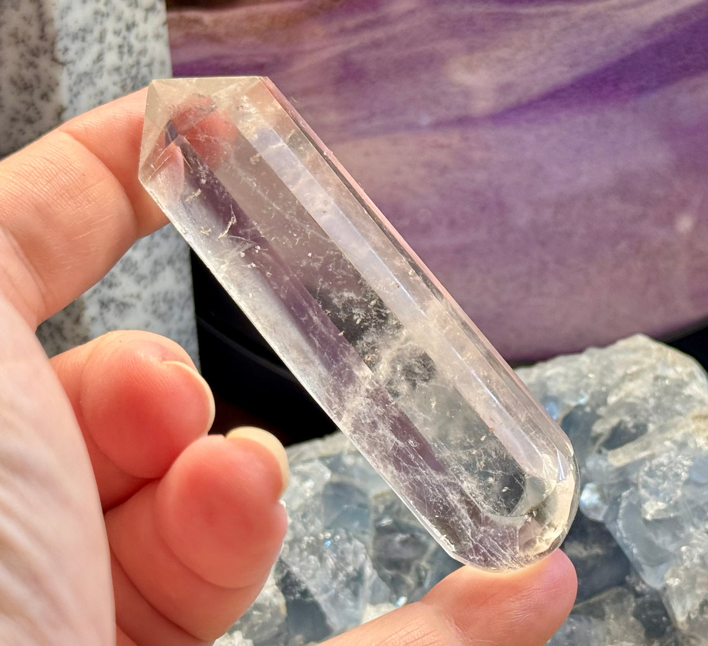 Bâton de massage en Cristal de Roche