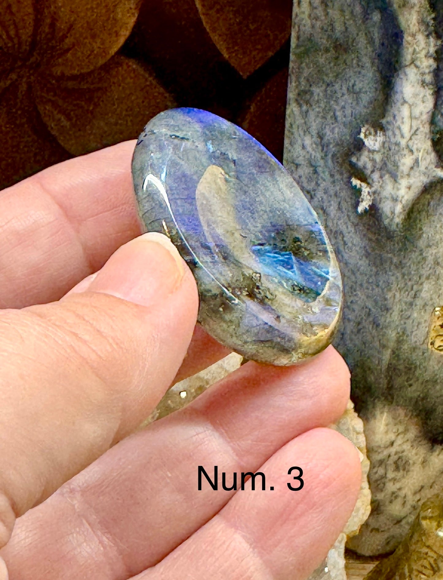 Pierre anti-stress labradorite
