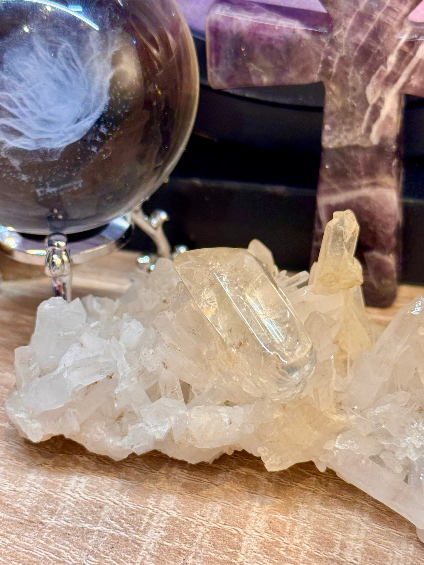 Pointes de citrine naturelles polies