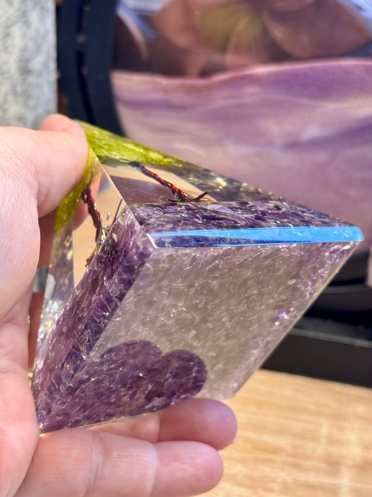 Orgonite Pyramidale "Accomplissement de Carrière"