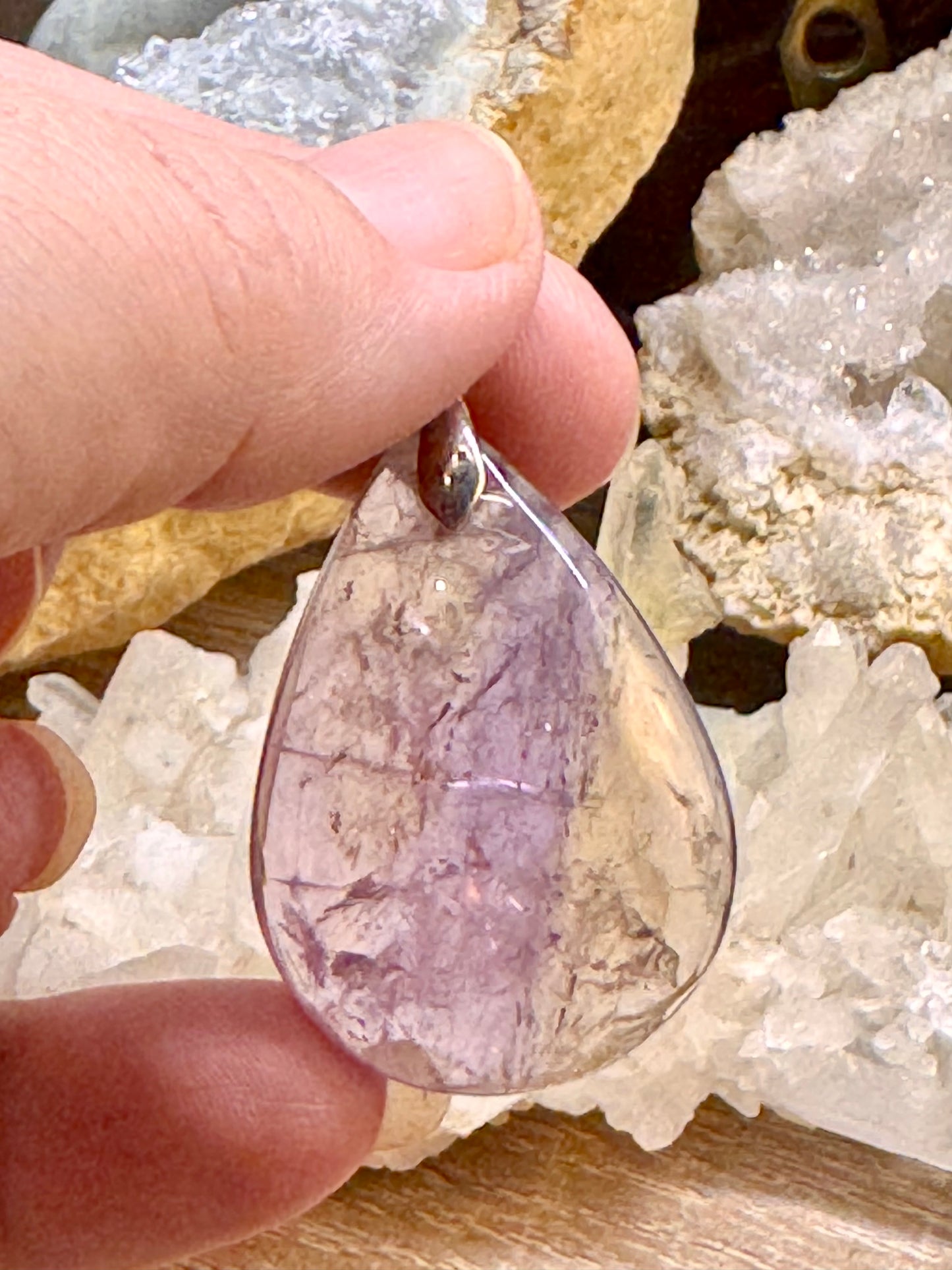 Pendentif goutte d’amétrine