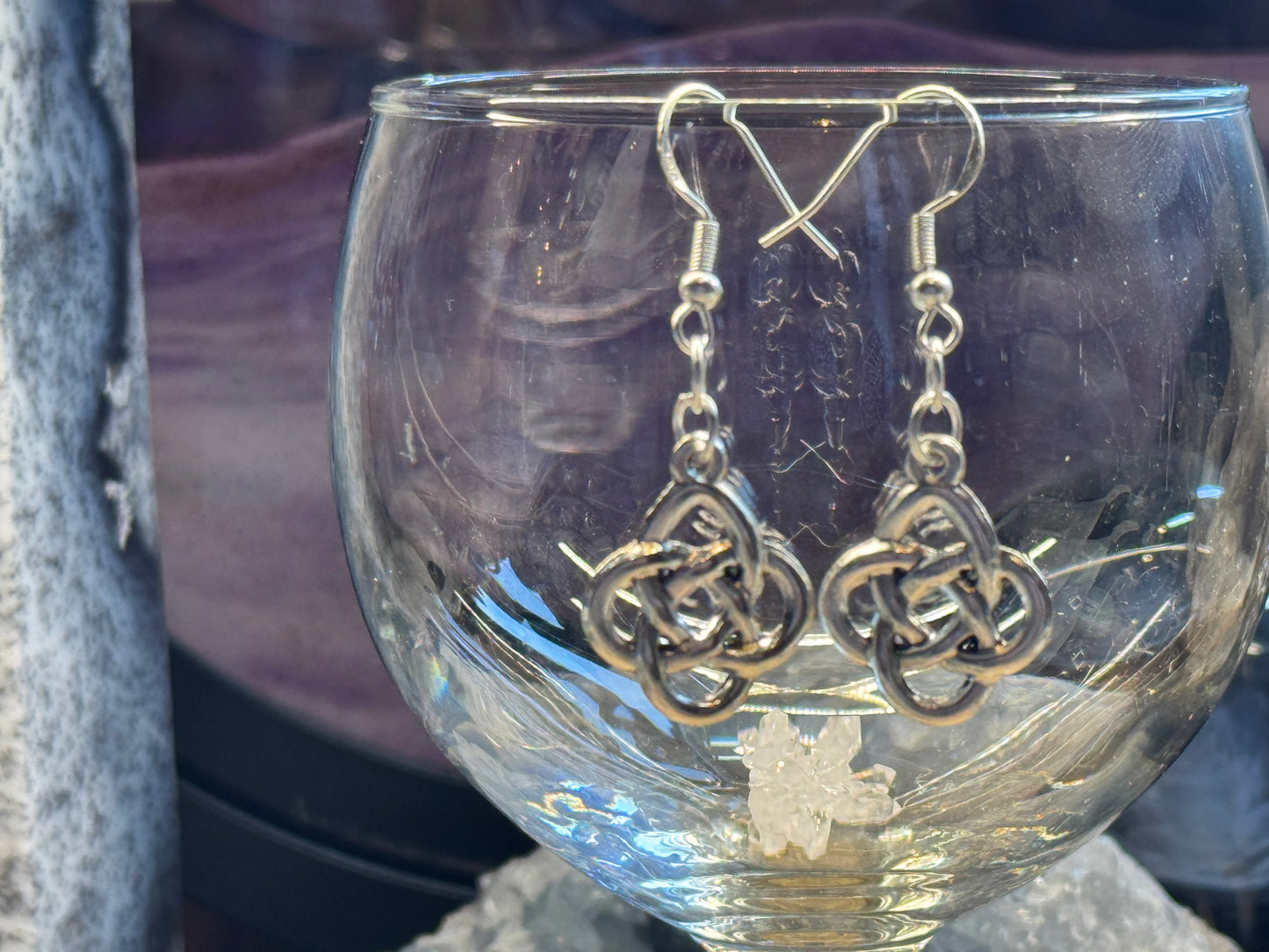 Boucles d’oreilles Noeud Infini