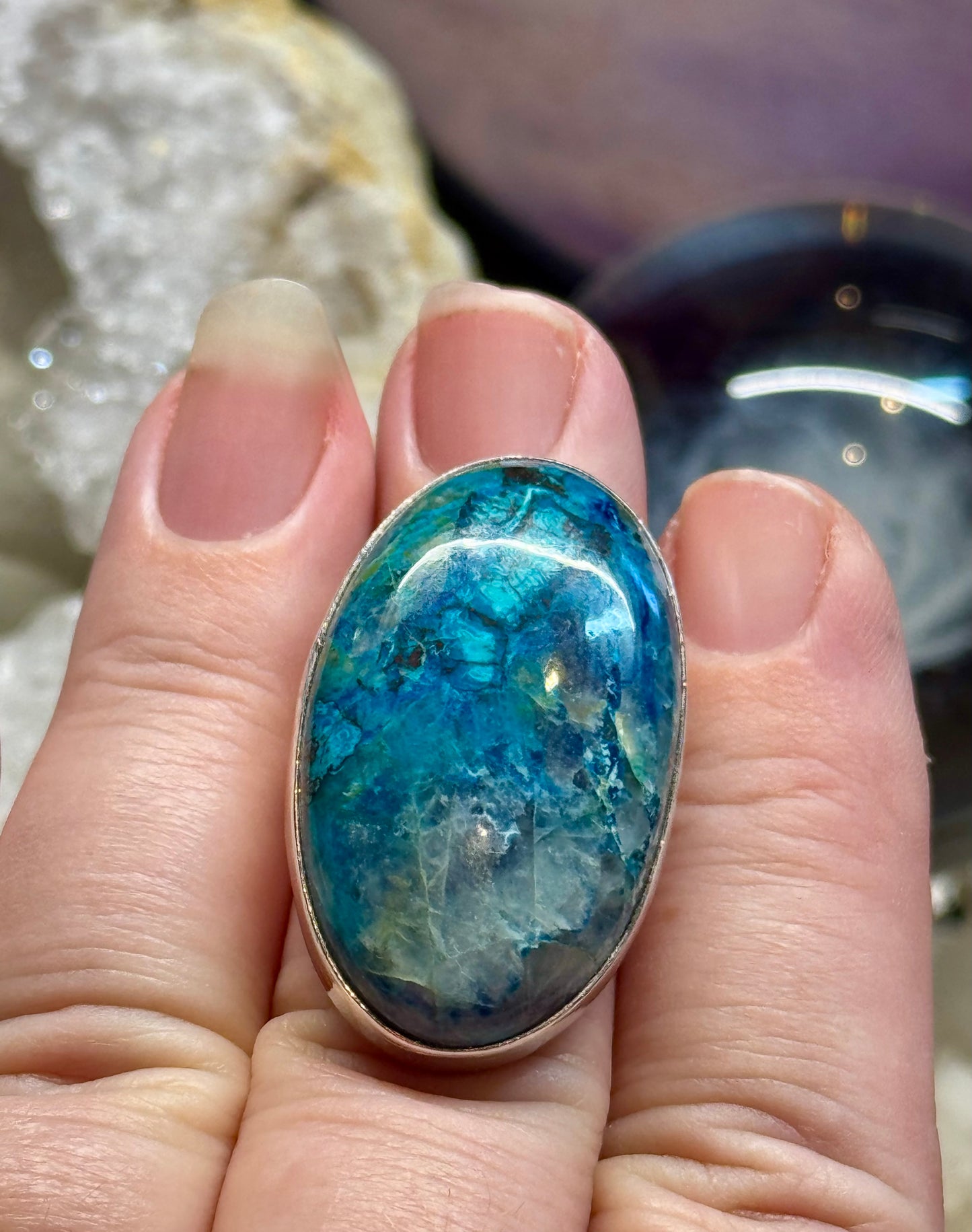 Bague Chrysocolle T54