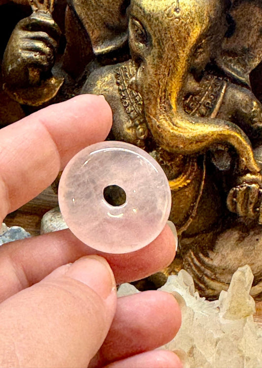Donut de quartz rose