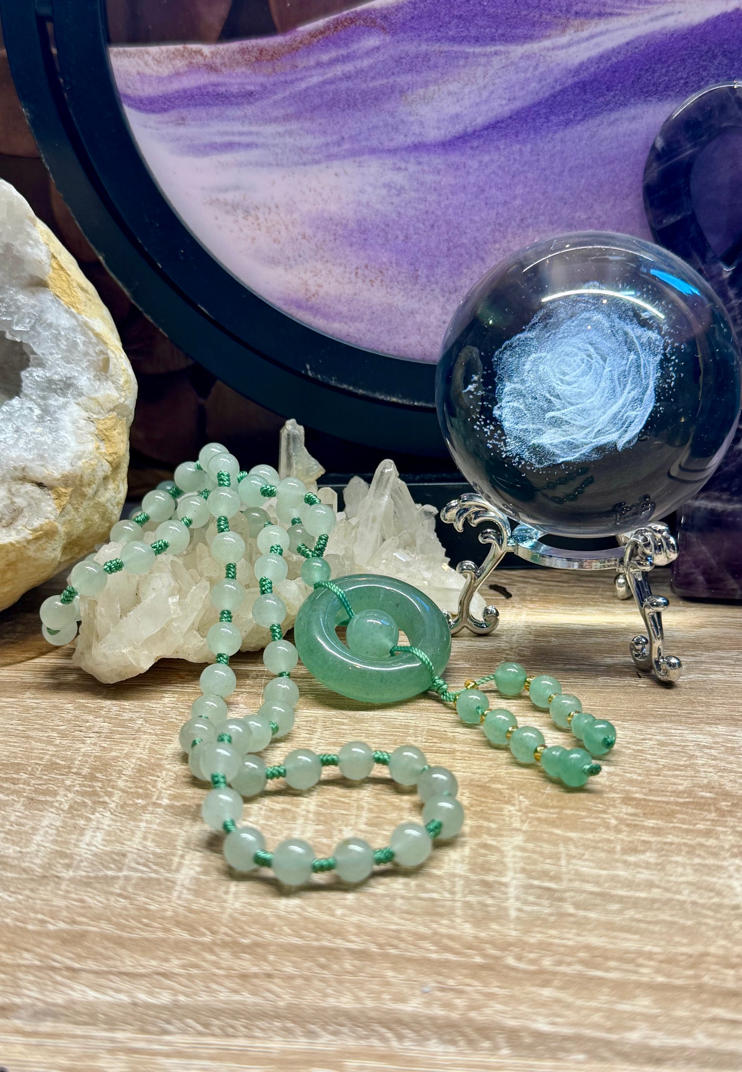 Collier en Aventurine verte