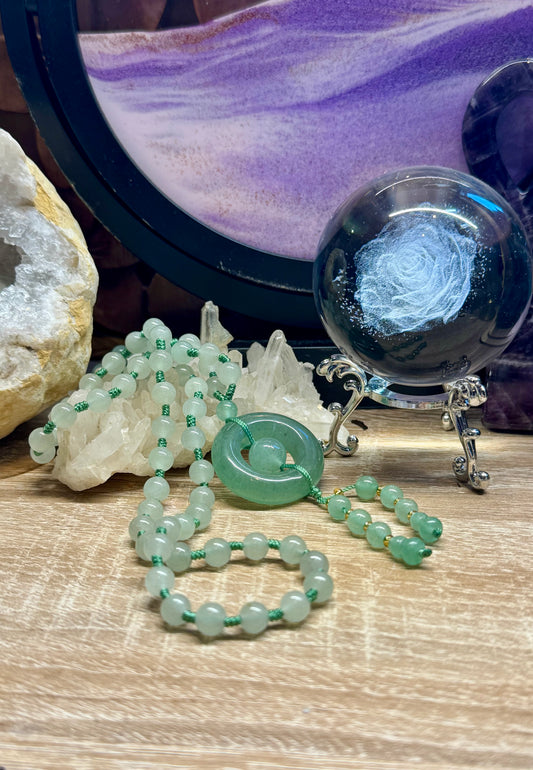 Collier en Aventurine verte