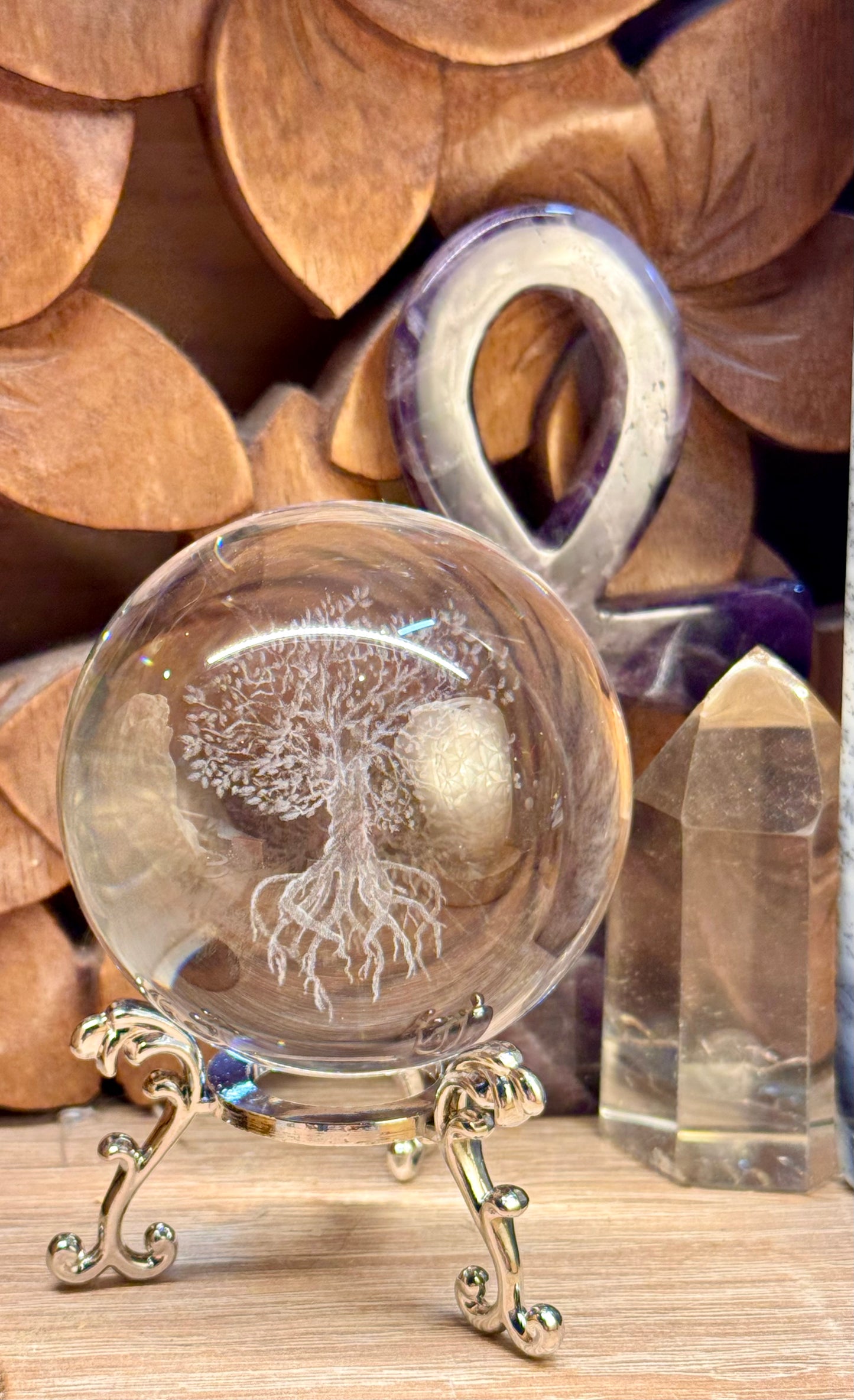 Boule de cristal Arbre et Racines