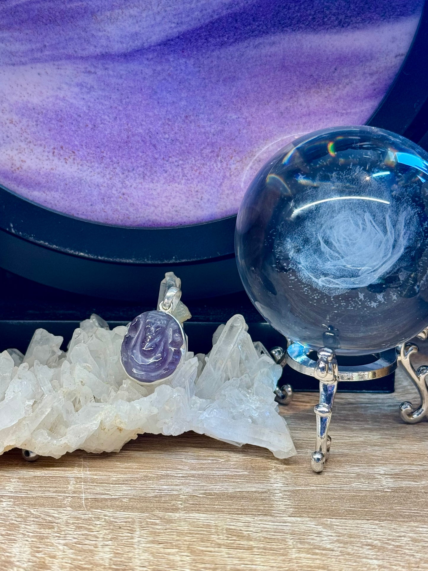 Pendentif artisanal Ganesh en Améthyste