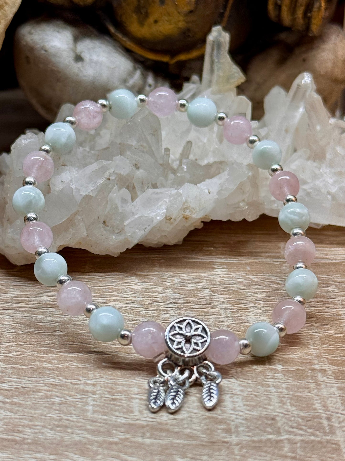 Bracelet "Compassion, Amour et Bonheur"