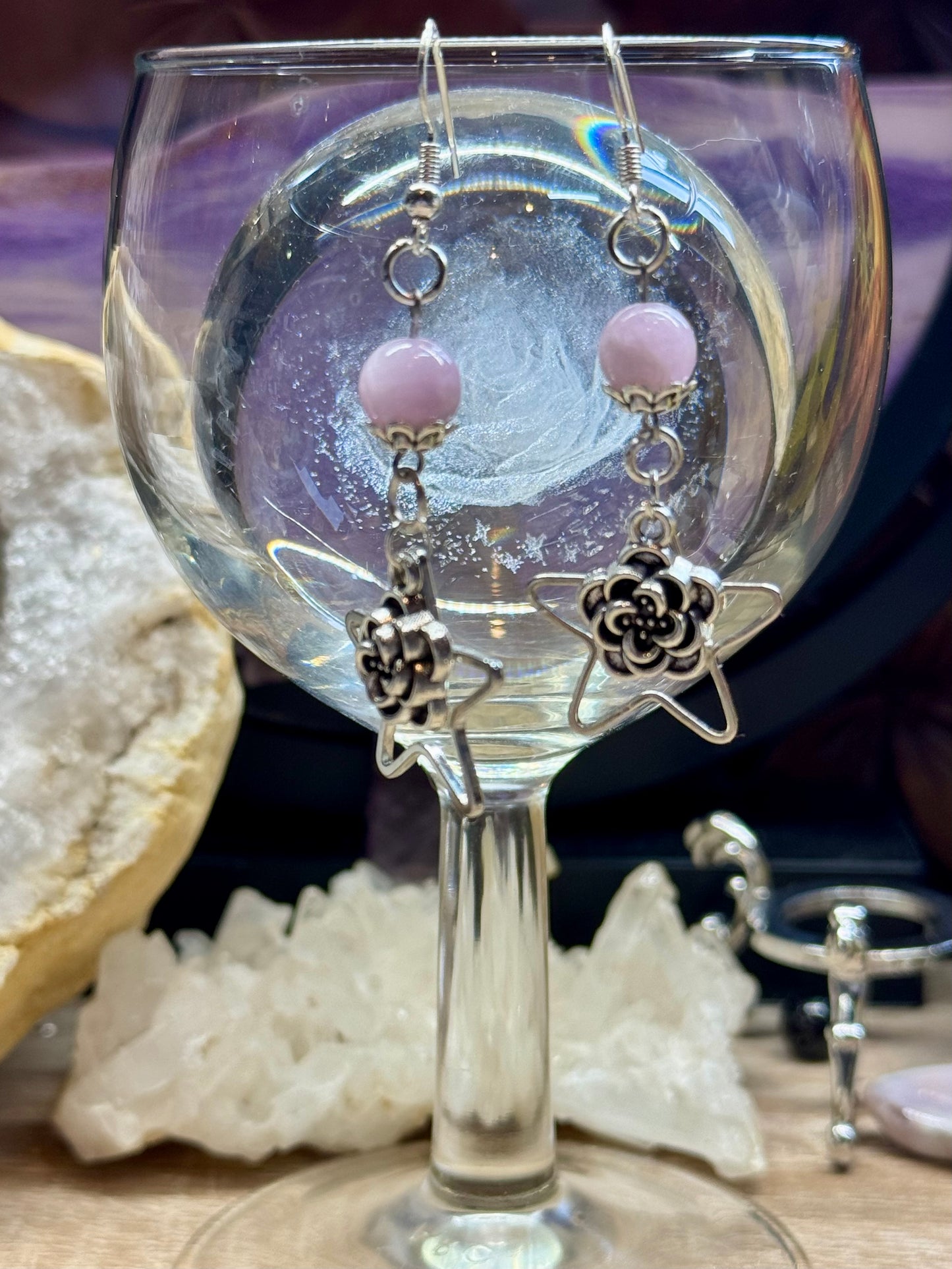 Boucles d’oreilles Kunzite