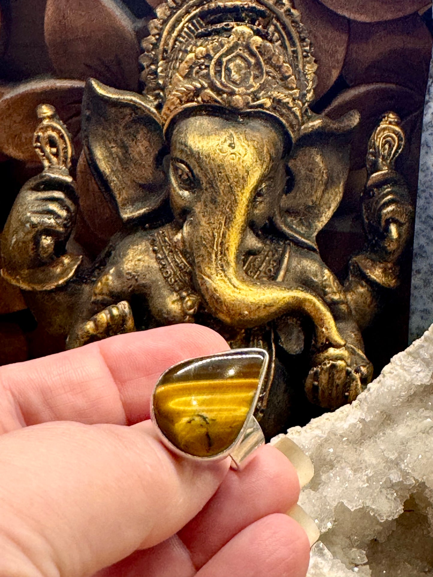 Bague Œil de tigre T56