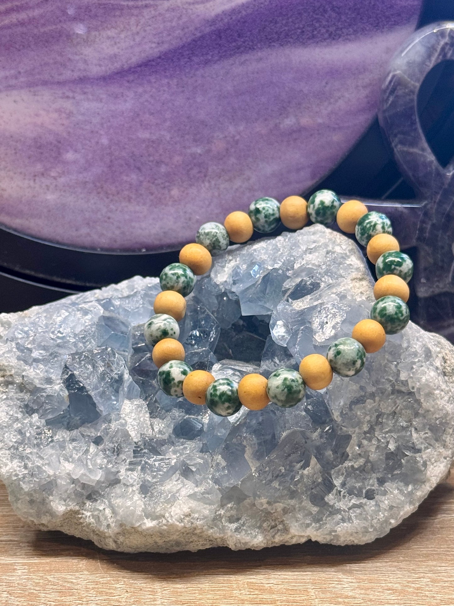 Bracelet de lithothérapie "Retrouver calme et Apaisement"