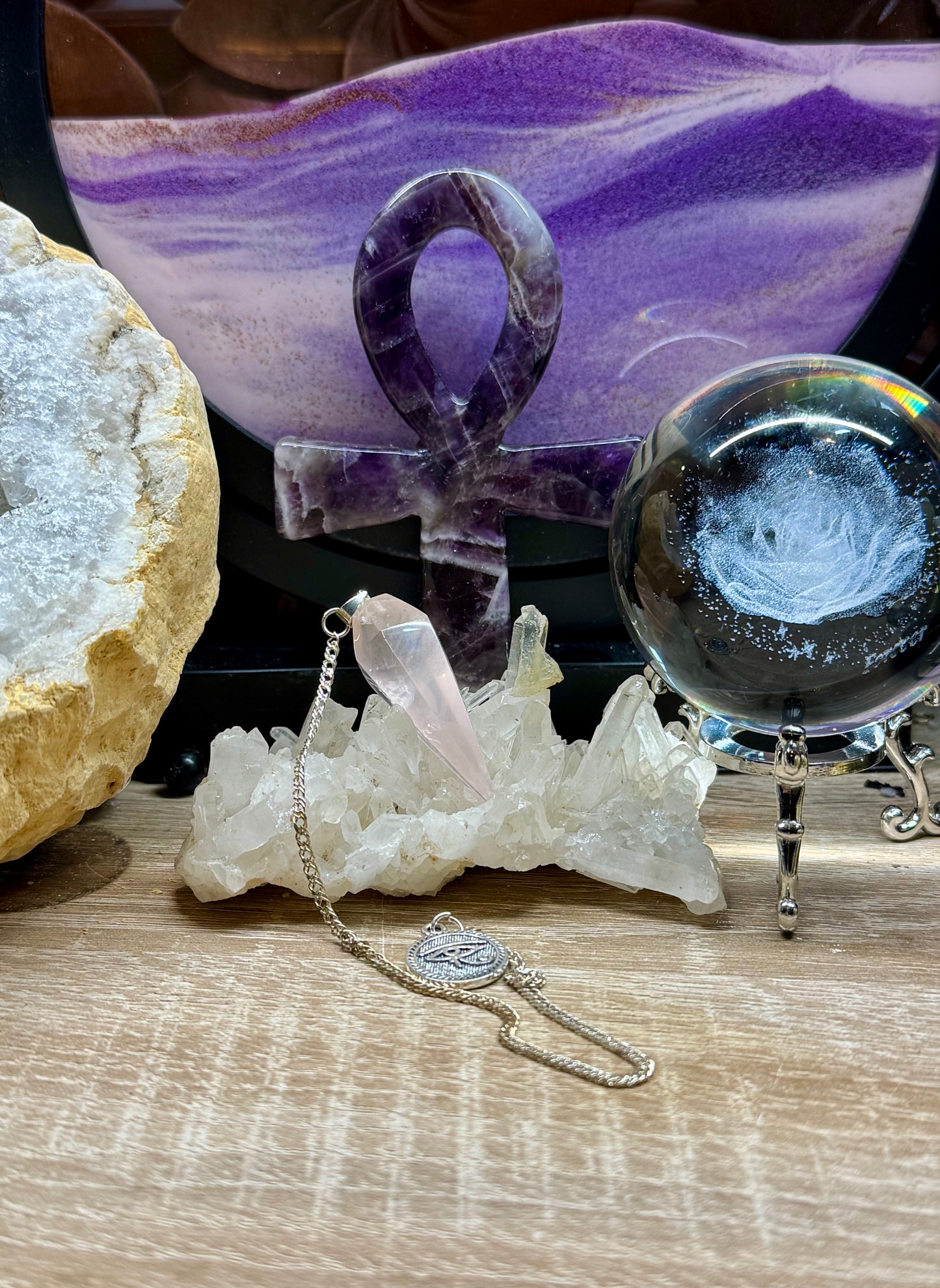 Pendule de Quartz Rose