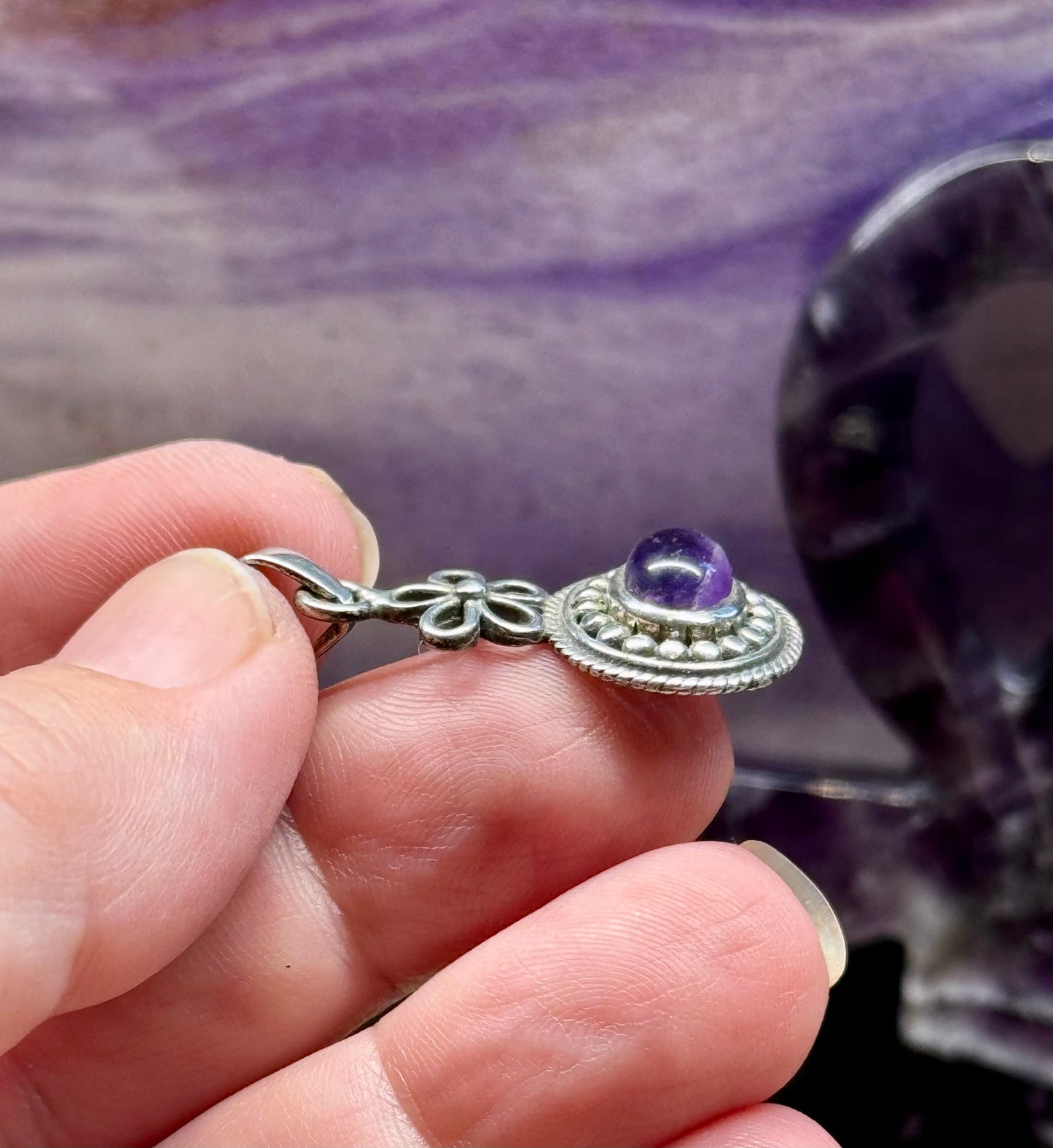 Pendentif Améthyste en argent