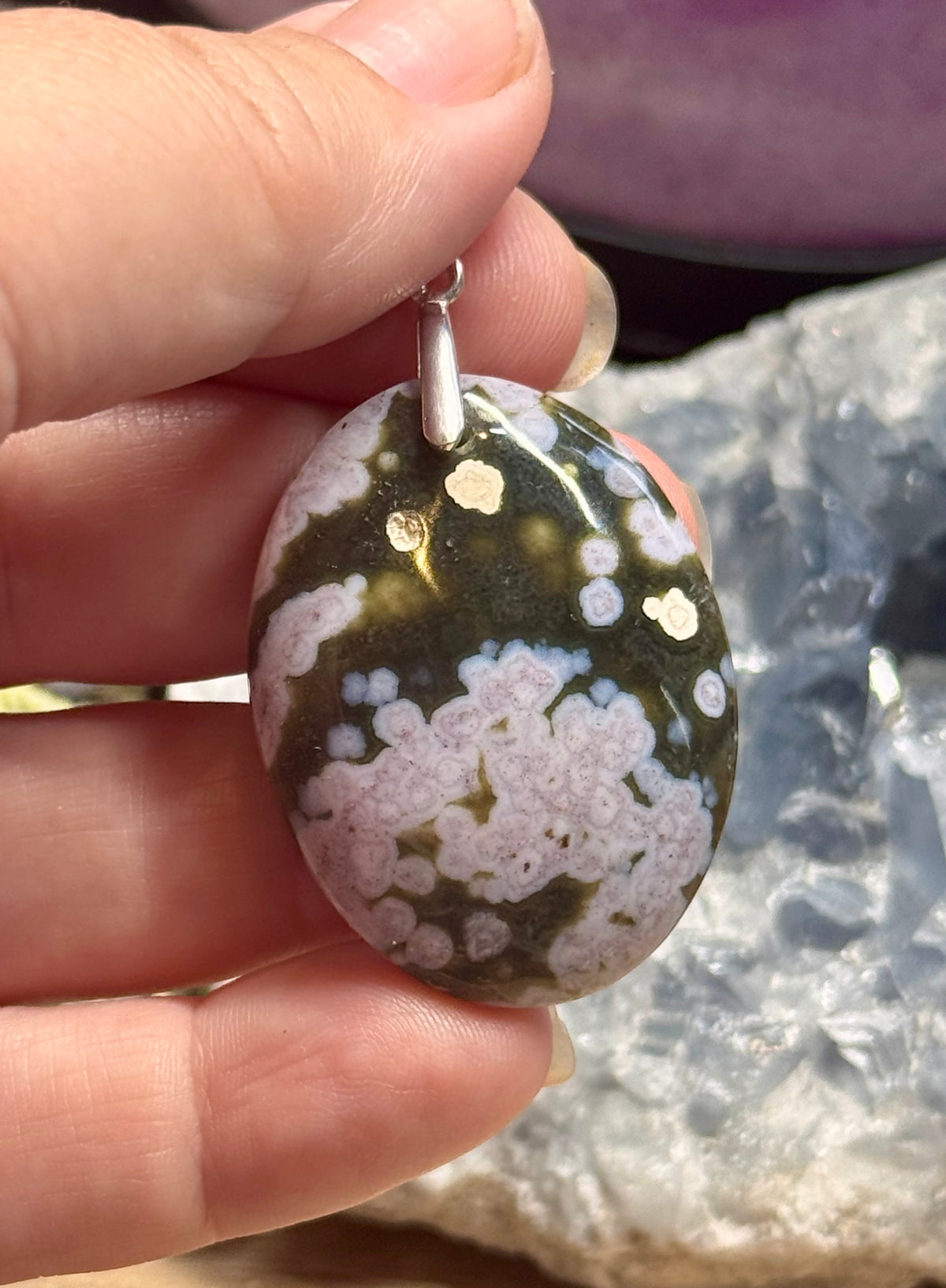 Pendentif de Jaspe Orbiculaire 2