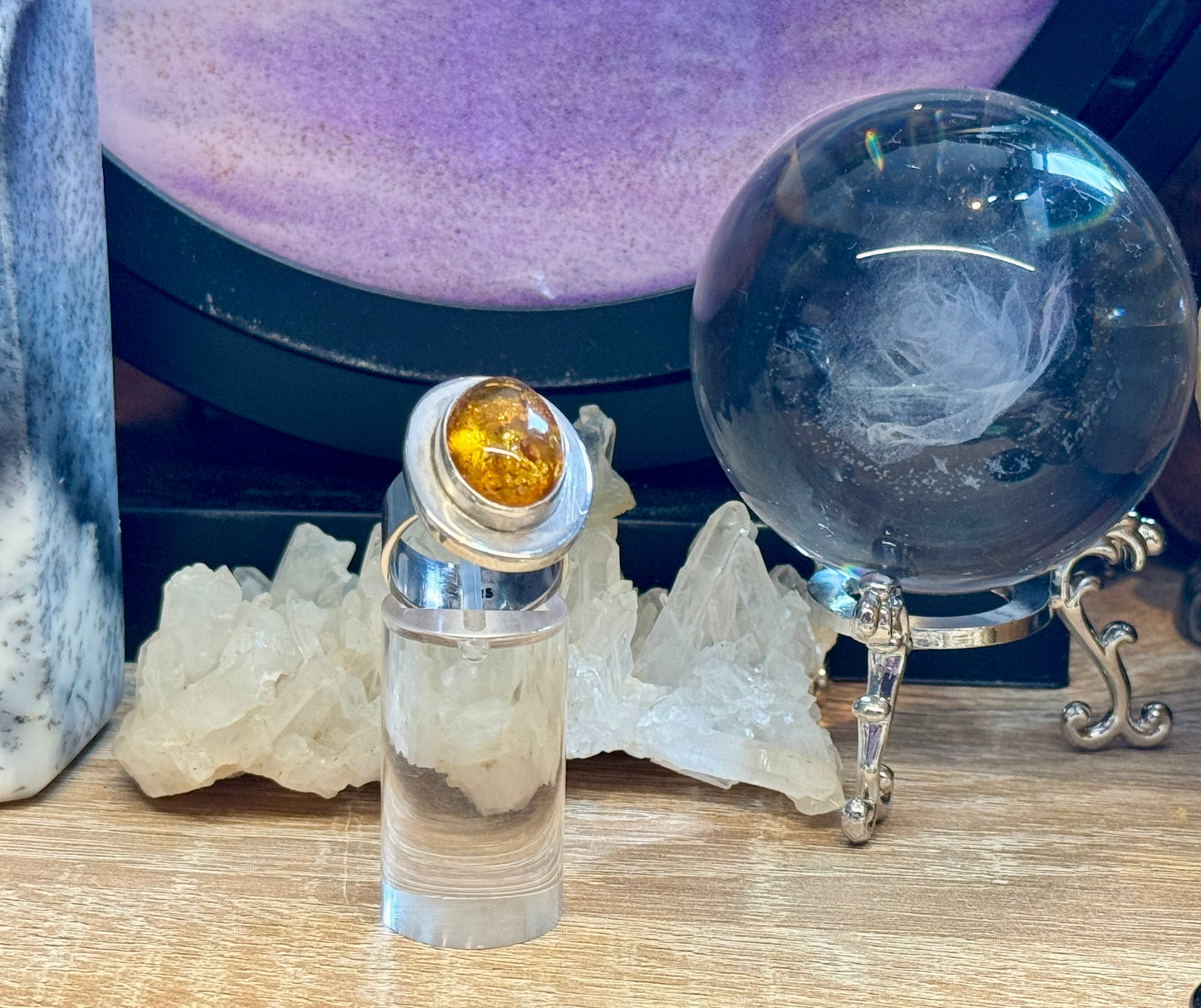 Bague en Ambre T53