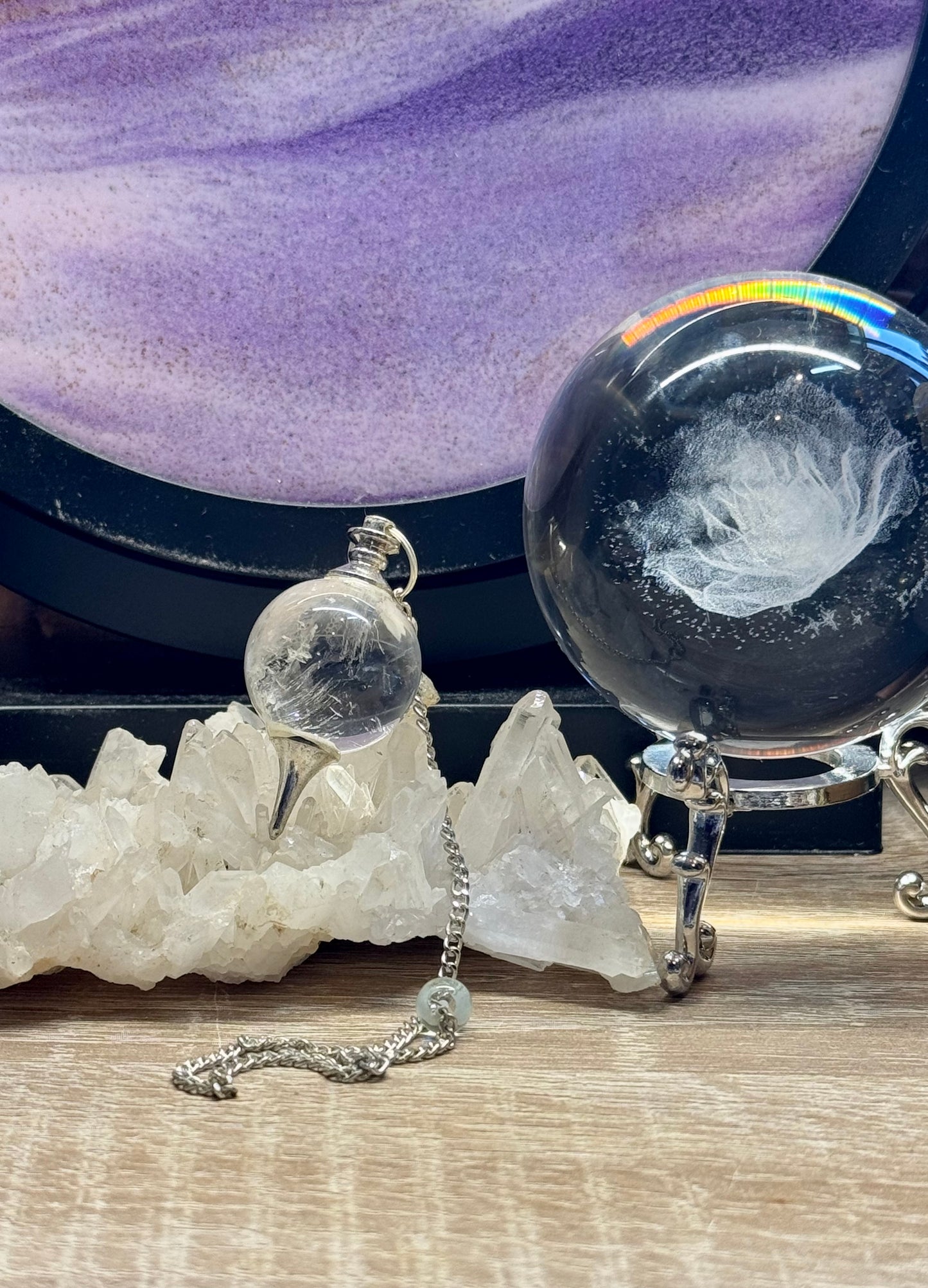 Pendule sphérique Séphoroton en Cristal de roche