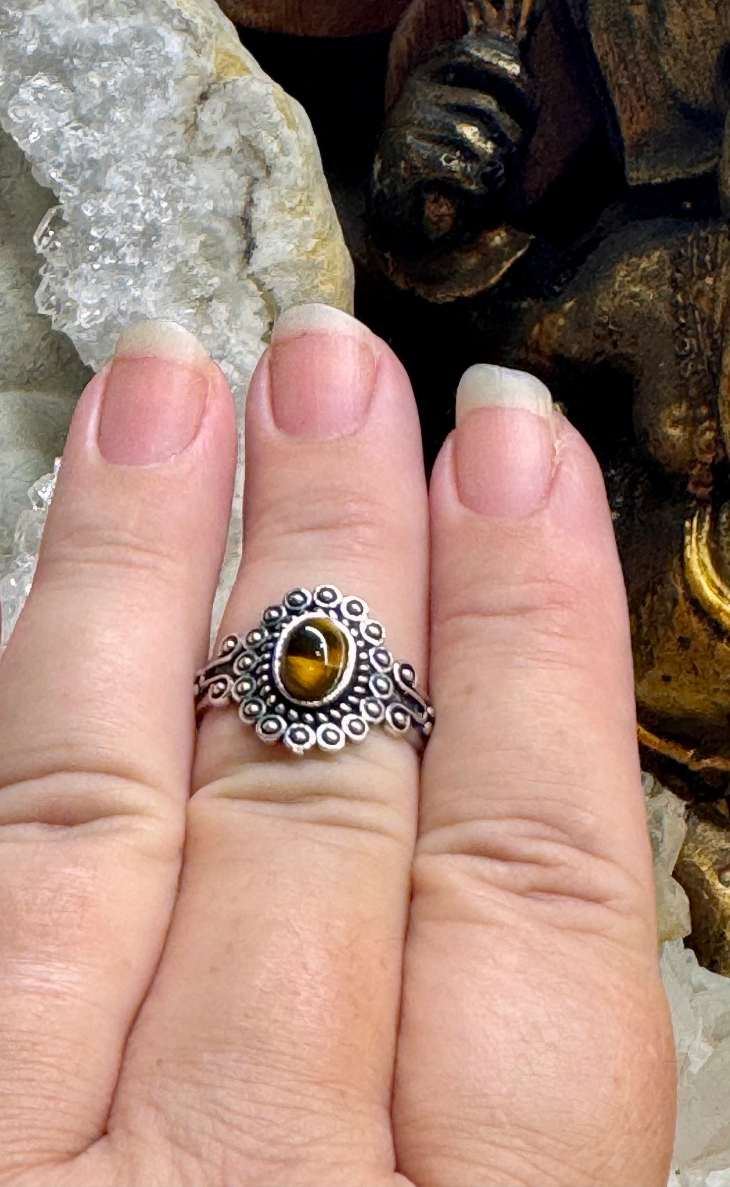 Bague Oeil de tigre T57