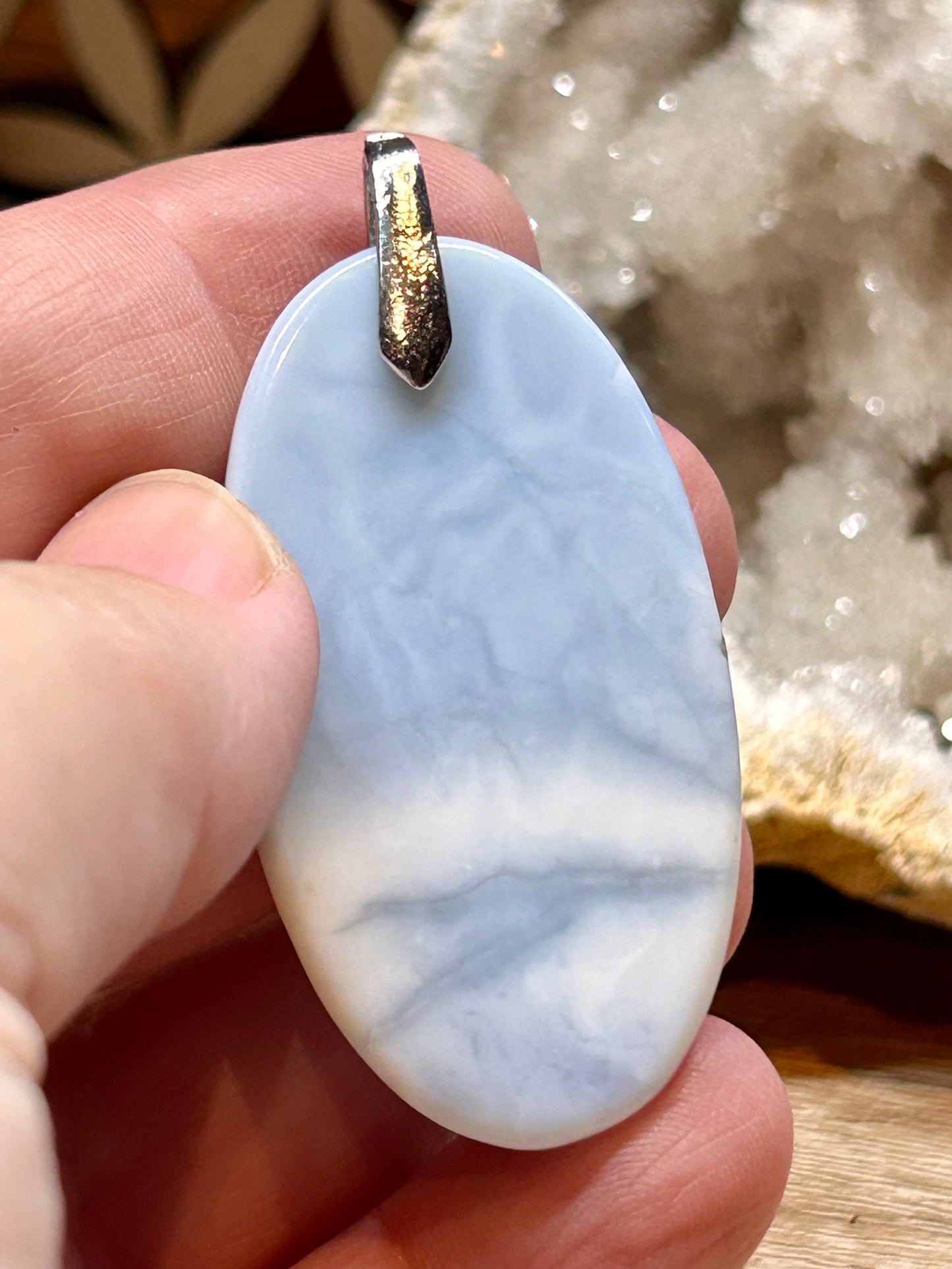 Pendentif d’opale bleue owyhee