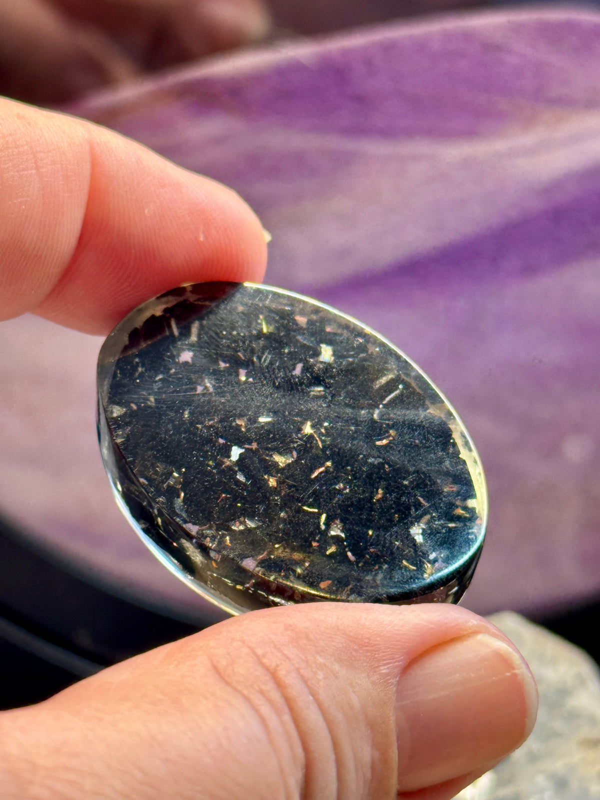 Petit Galet d’Orgonite TourmalineNoire