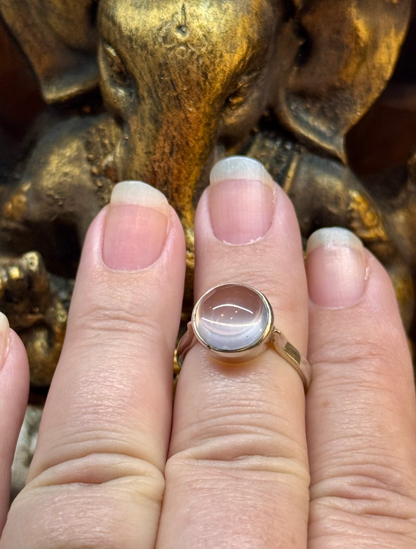 Bague Quartz Rose T53