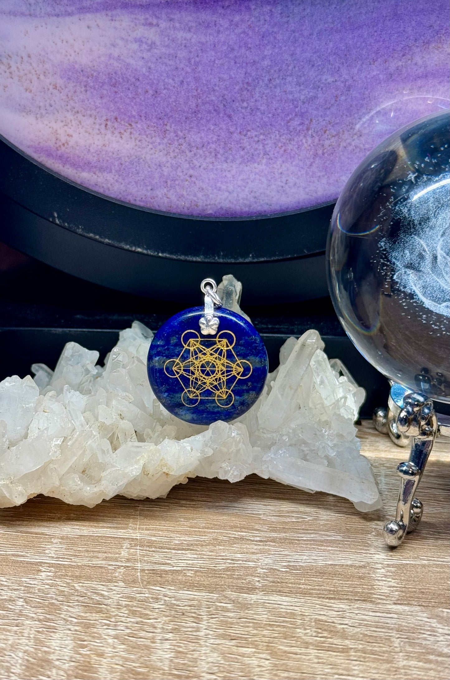 Pendentif de lapis Lazuli Métatron