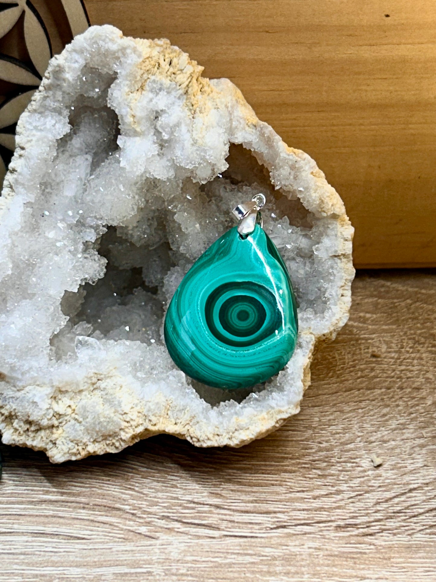 Pendentif de malachite