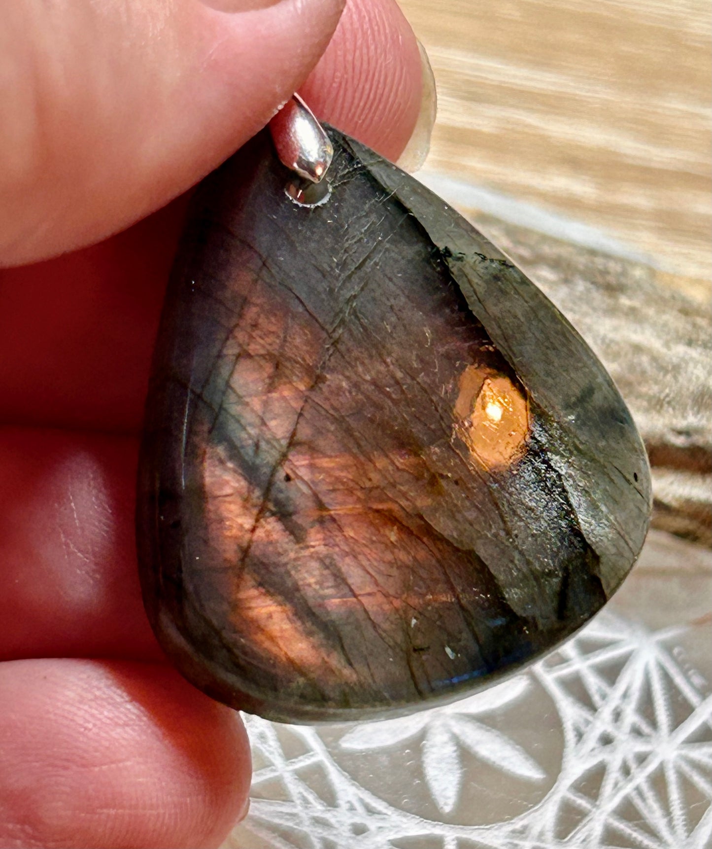 Pendentif de labradorite