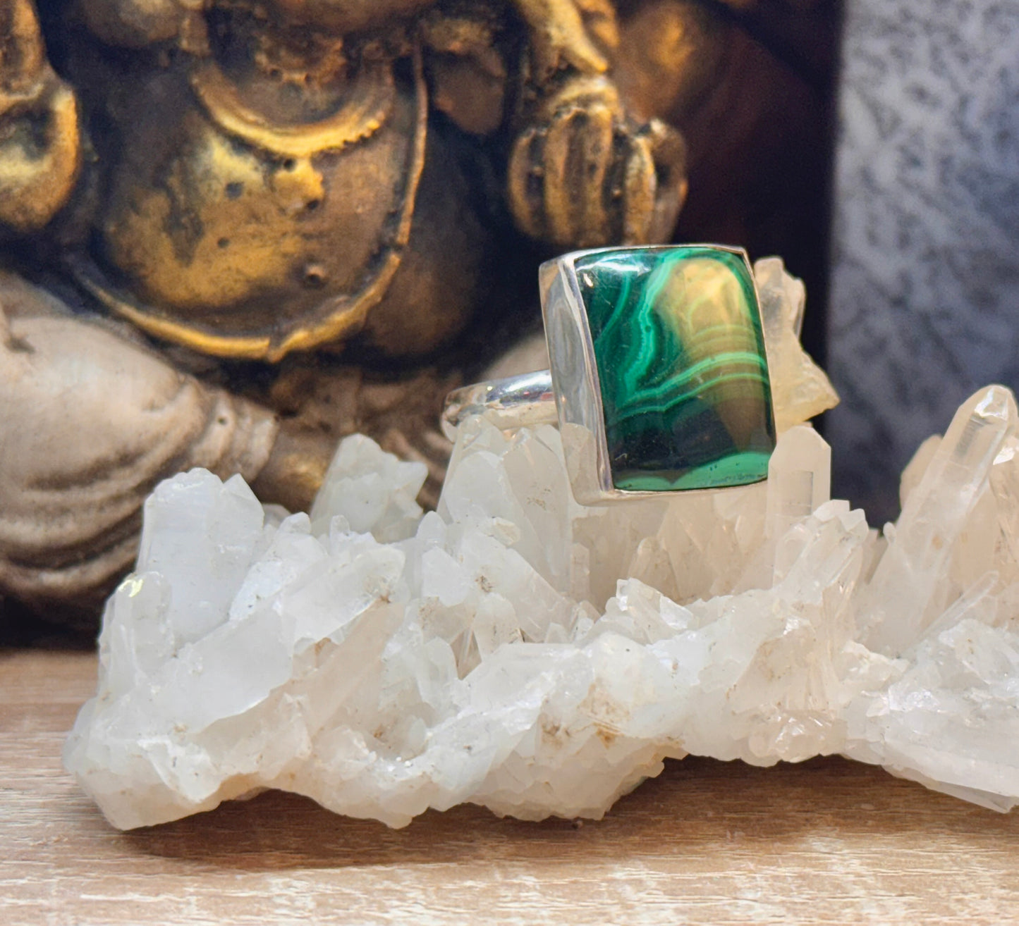 Bague malachite
