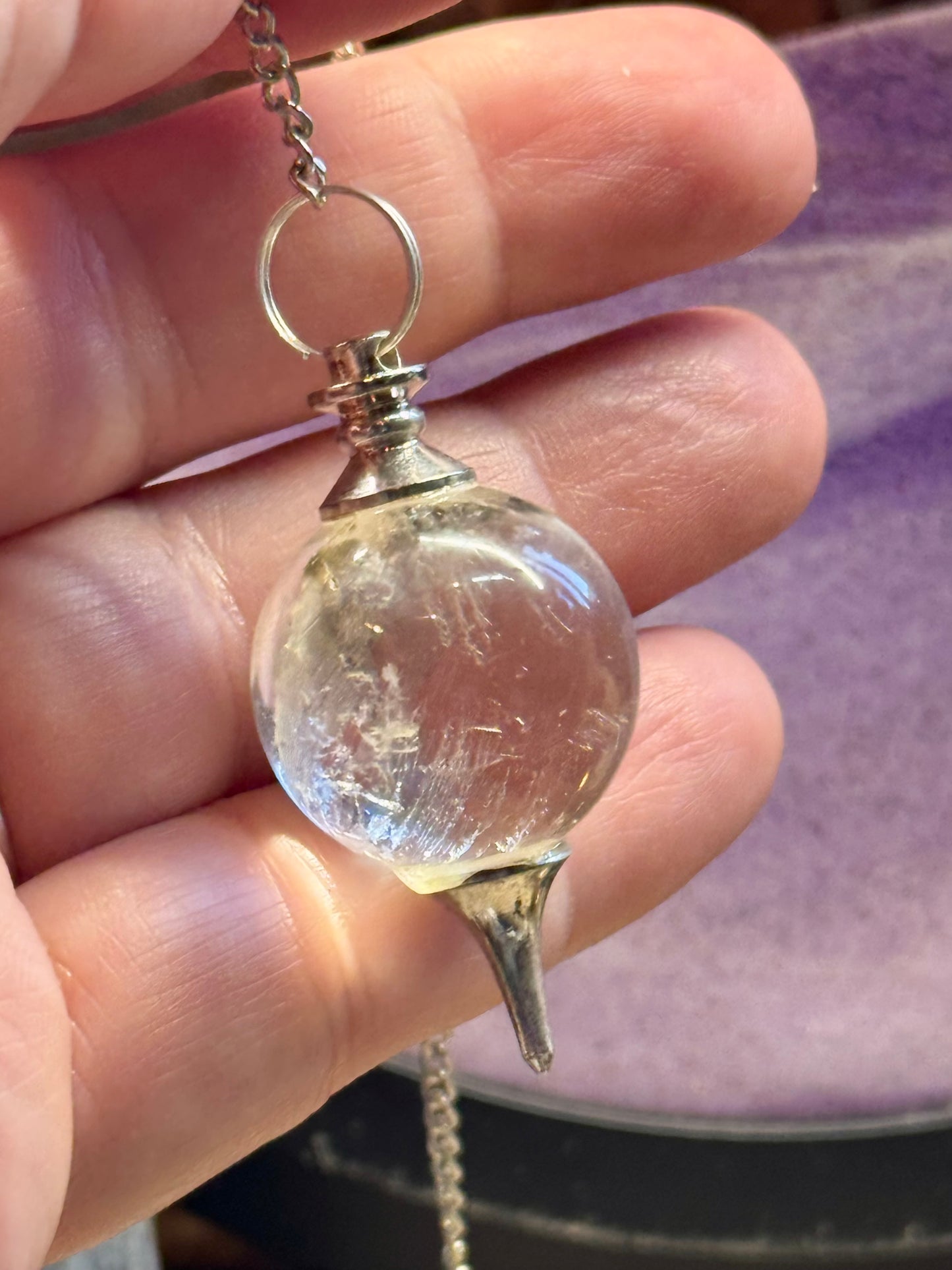Pendule sphérique Séphoroton en Cristal de roche