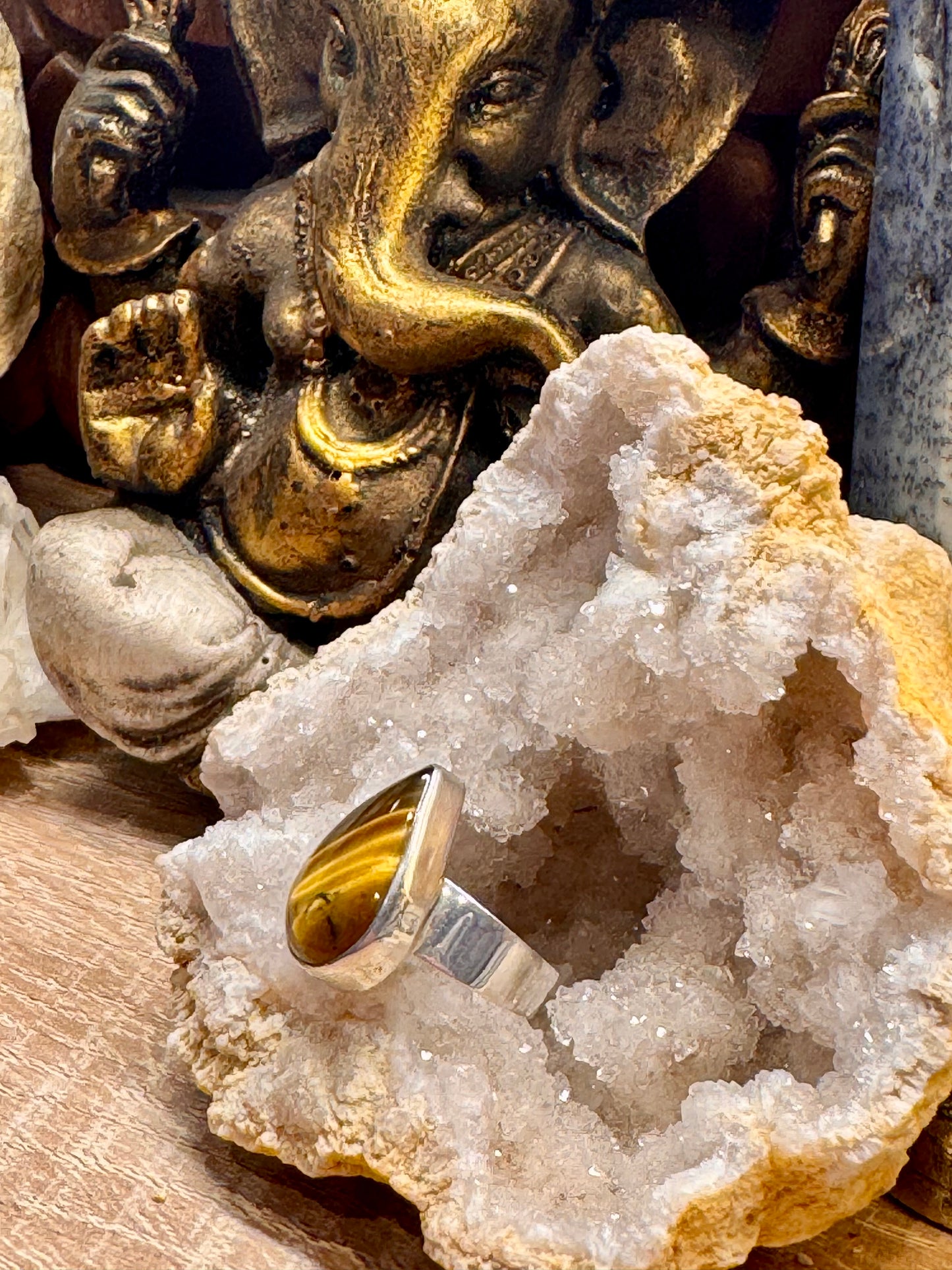 Bague Œil de tigre T56