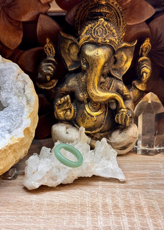 Anneau en Aventurine Verte