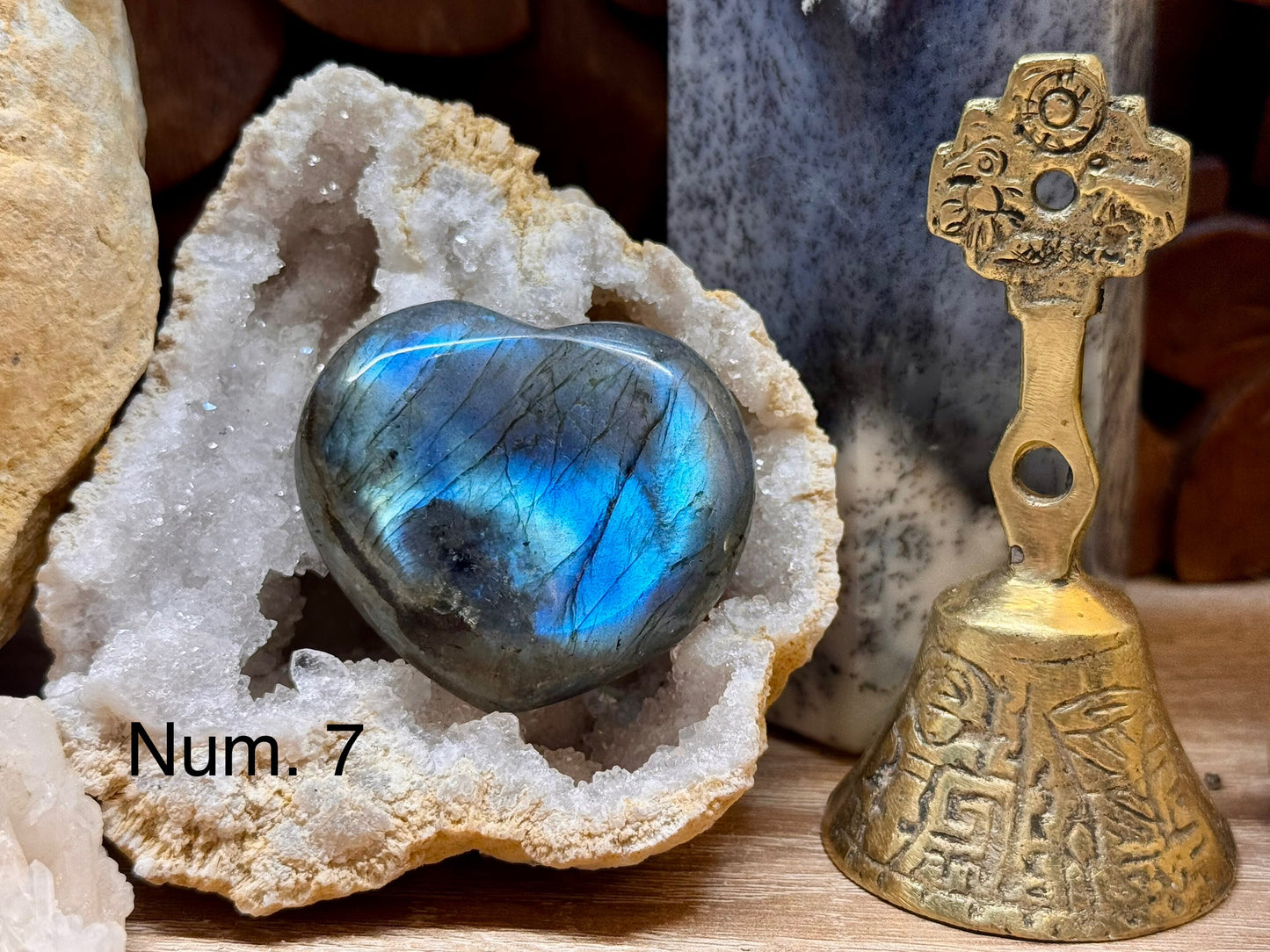 Pierre anti-stress labradorite