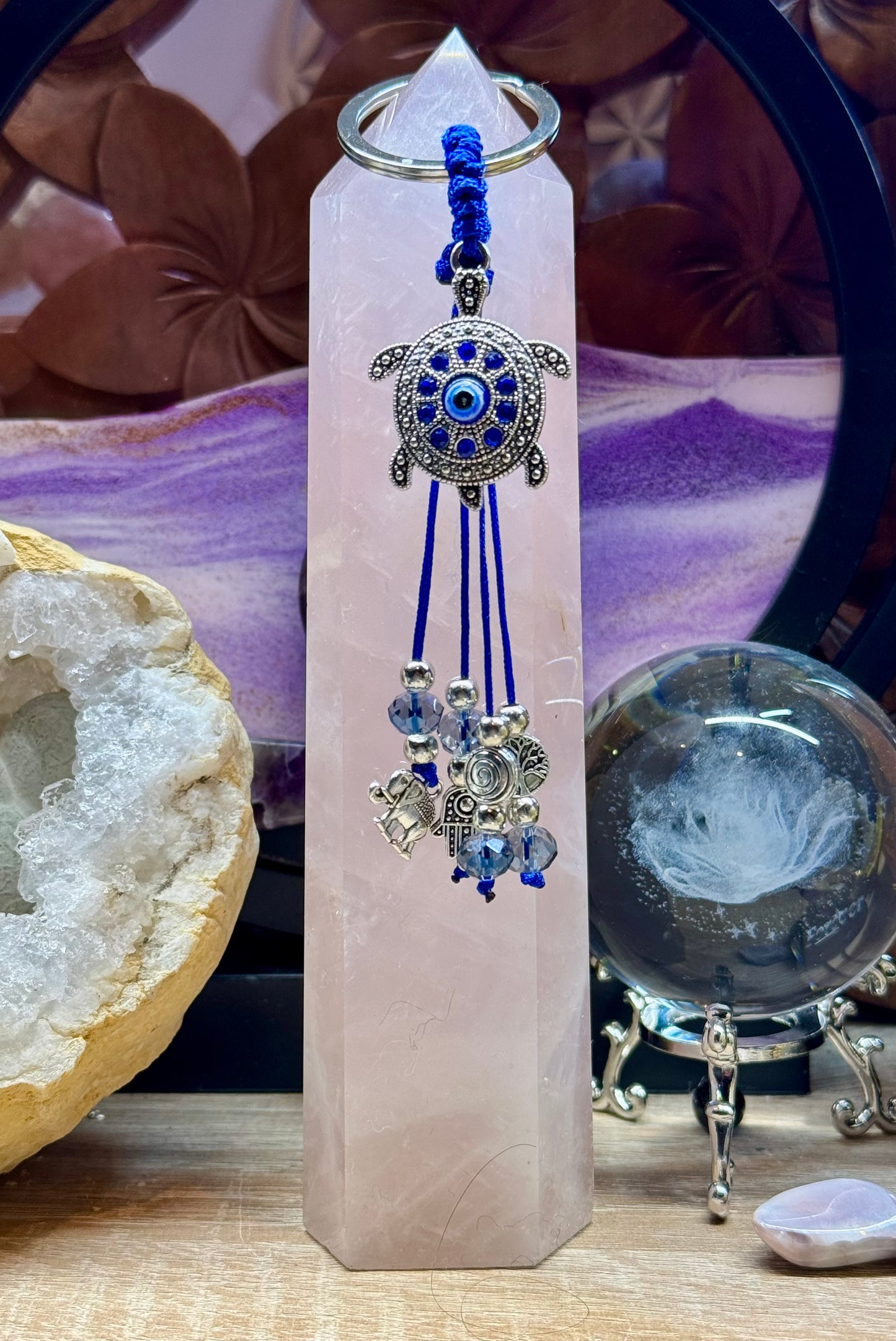 Porte-clé Tortue et Oeil de Nazar