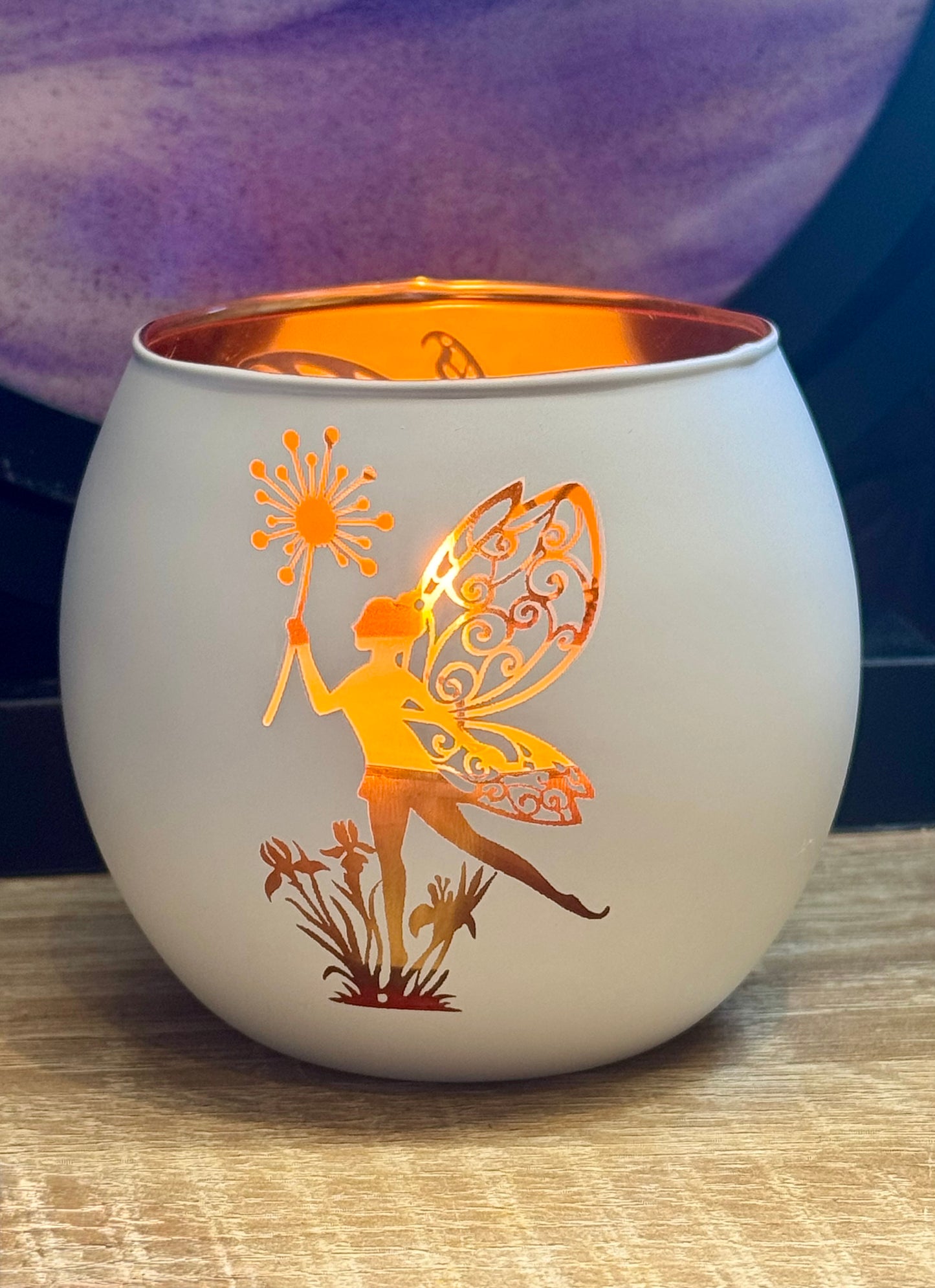 Bougeoir Fée en verre