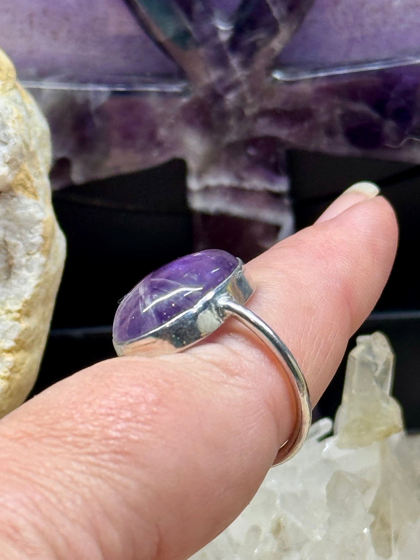 Bague Améthyste en argent