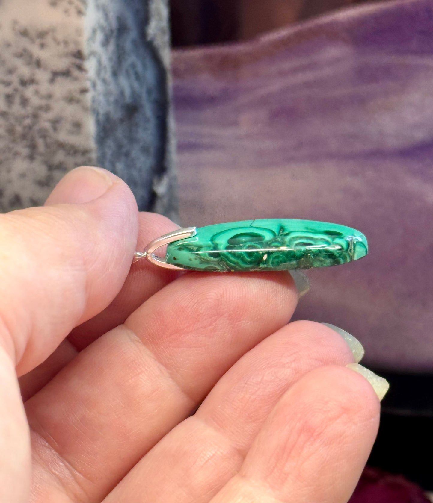 Pendentif de Malachite