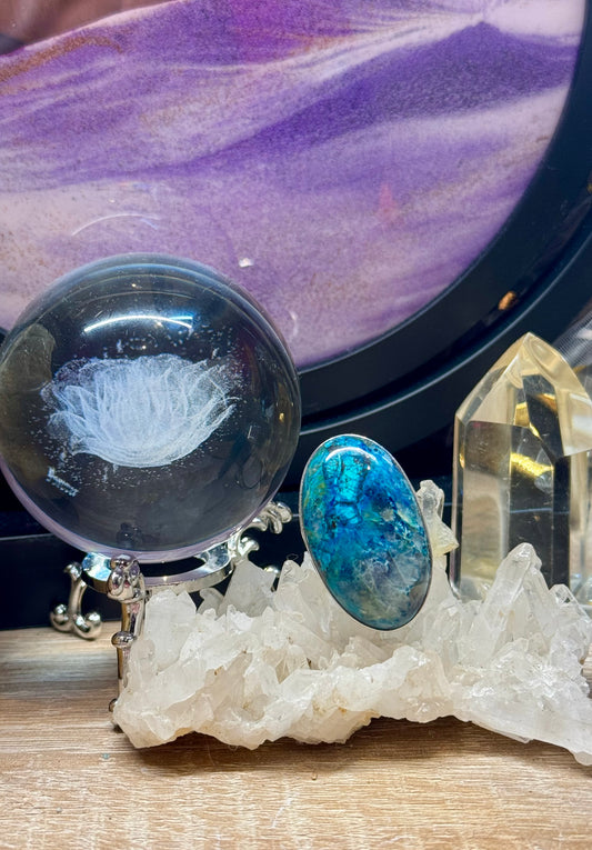 Bague Chrysocolle T54