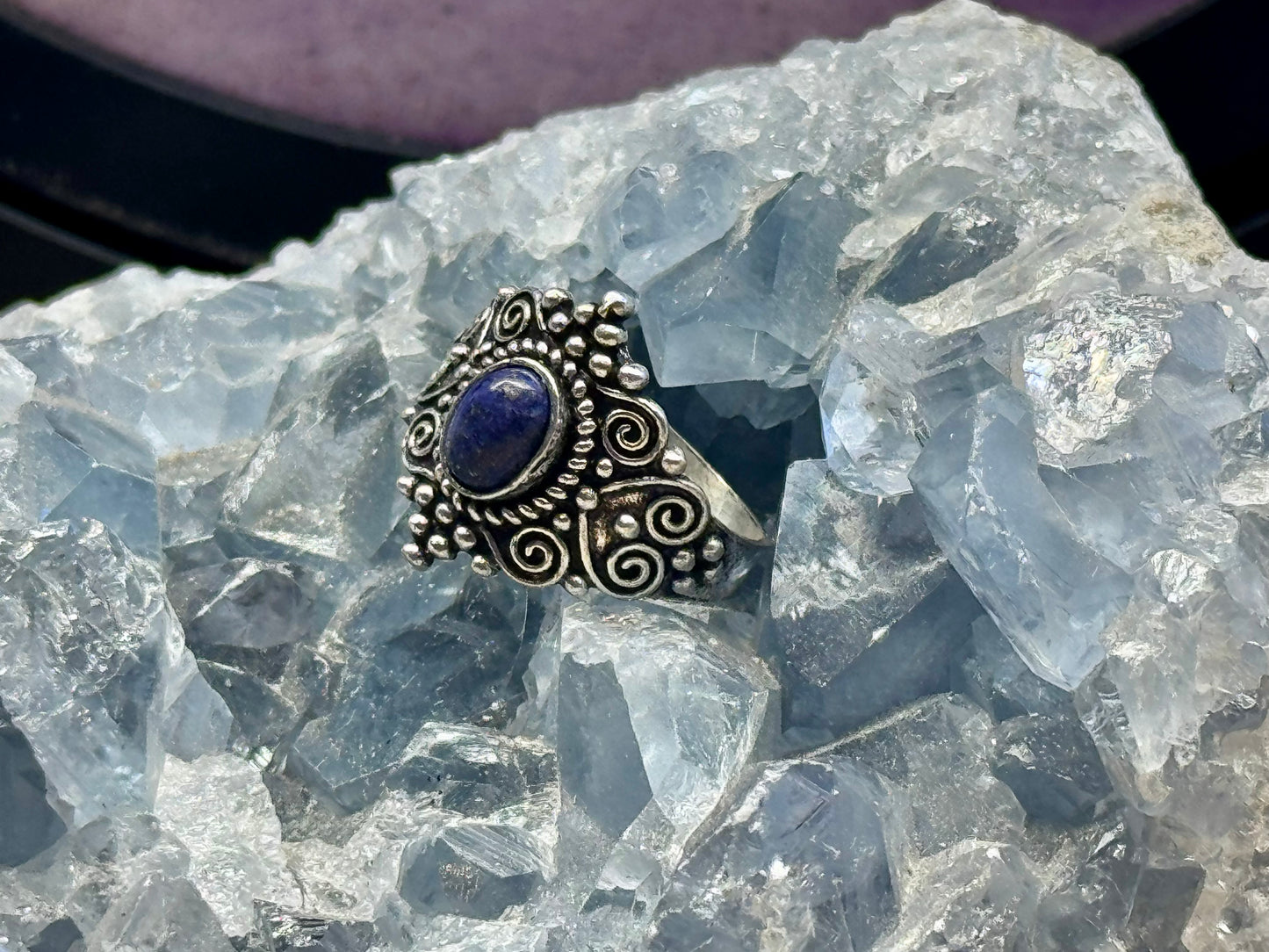 Bague de Lapis-lazuli T57