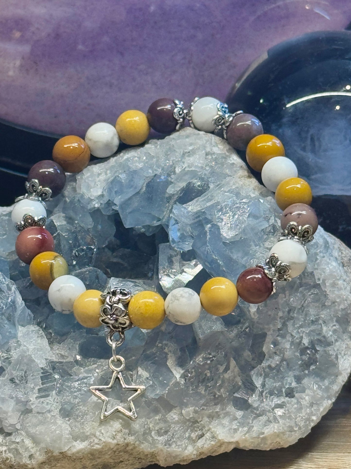 Bracelet "sel-control, sérénité et patience"