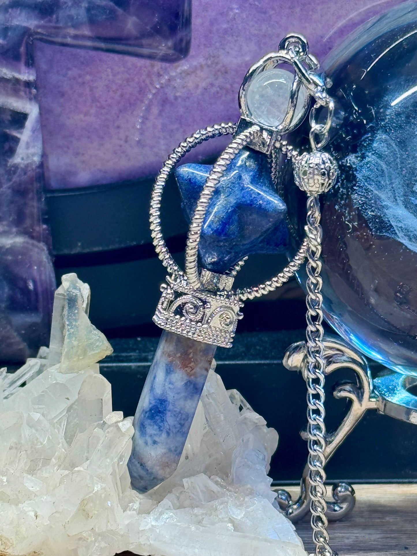 Pendule avec Merkaba - Lapis Lazuli