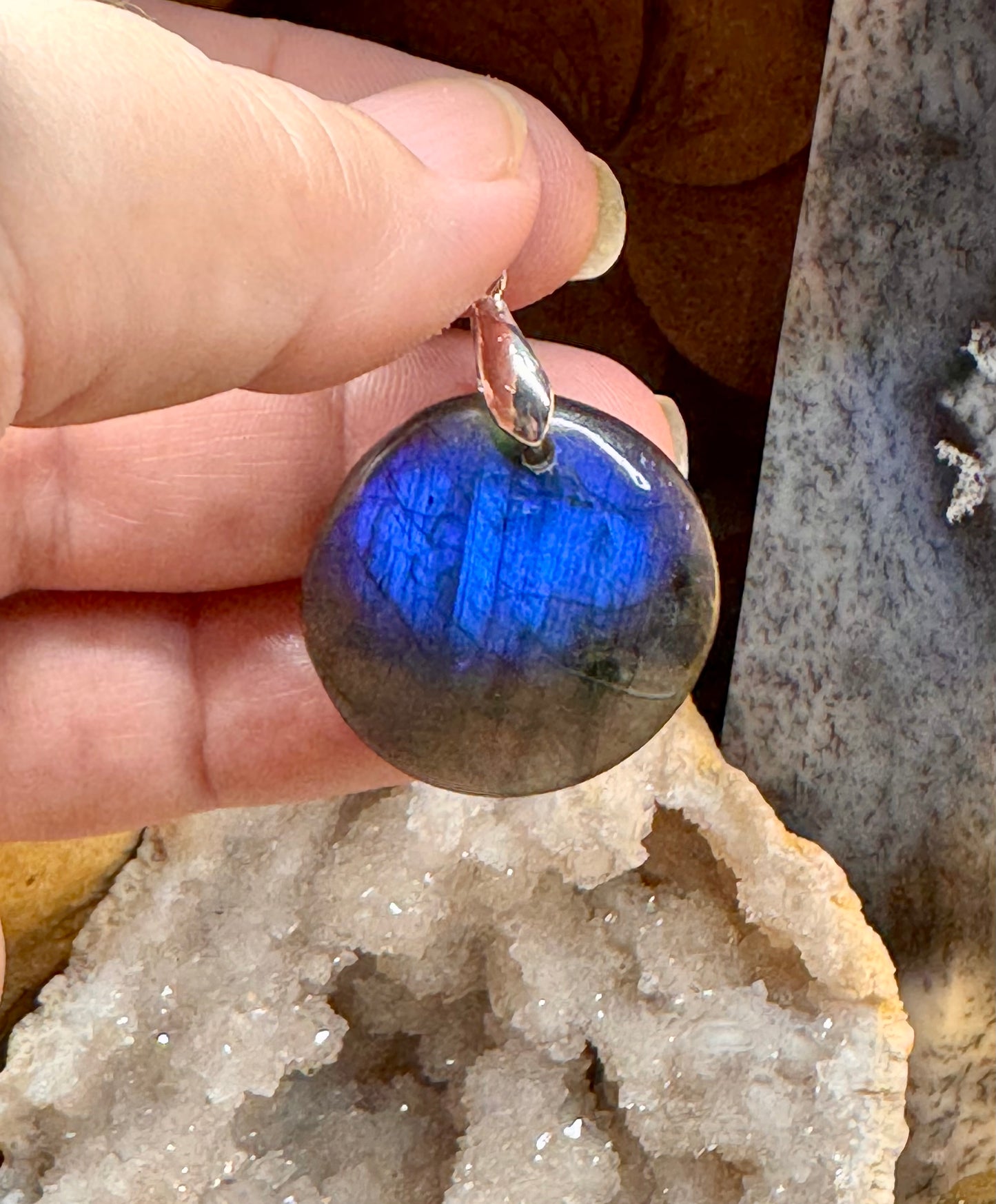 Pendentif de labradorite