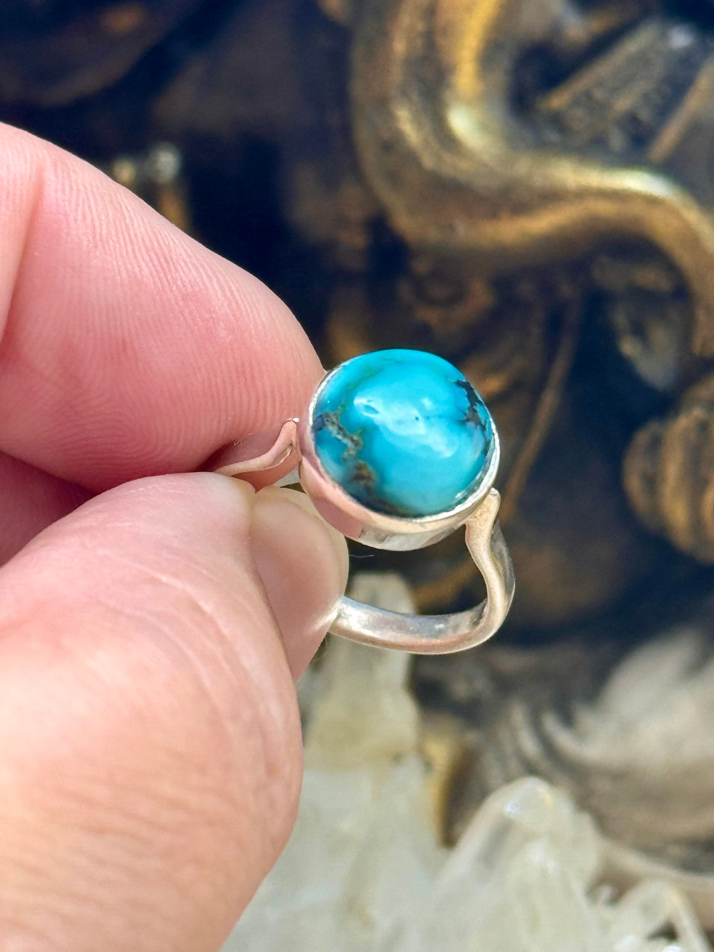Bague en turquoise T55