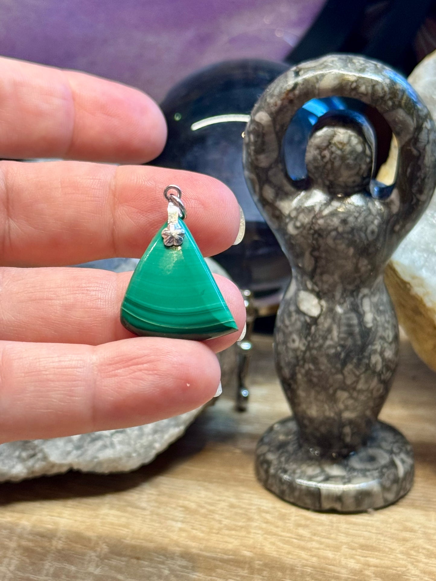 Pendentif de Malachite