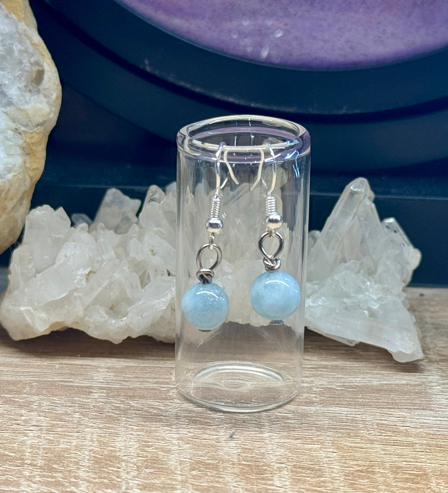 Boucles d’oreilles Aigue Marine