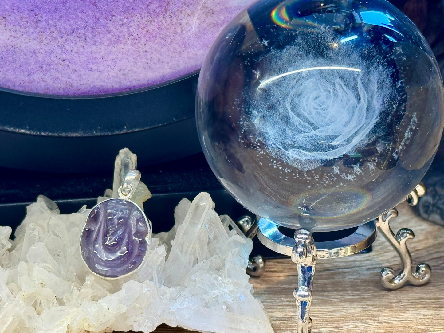 Pendentif artisanal Ganesh en Améthyste